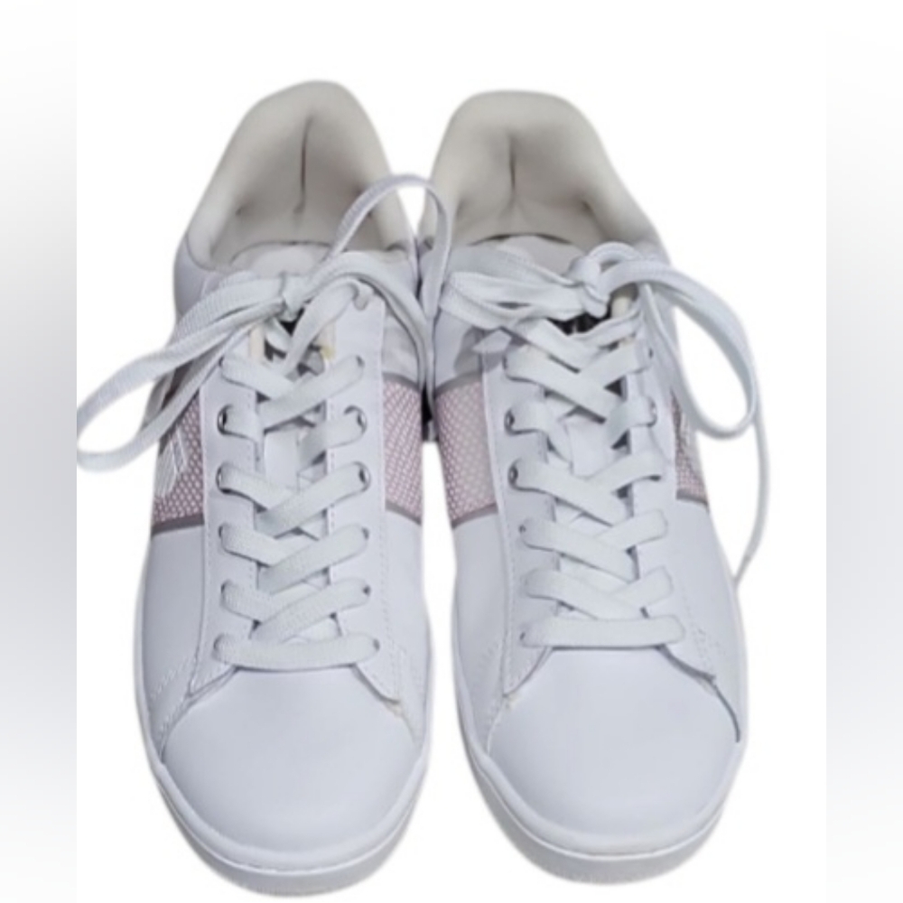 K-Swiss Tennis Shoes/Sneakers Women's Size 9 Leather White/Pink Accent EUC - Picture 7 of 13